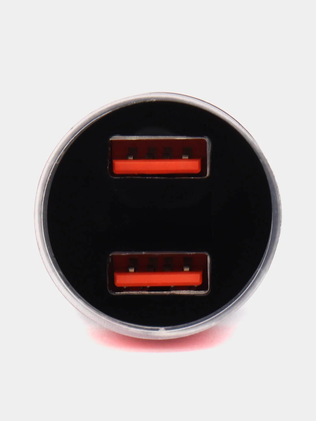 Красный автомобильное зарядное устройство 2*USB 2,0; 3,1 А