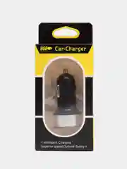 Серебряный автомобильное зарядное устройство 2*USB 2,0; 3,1 А