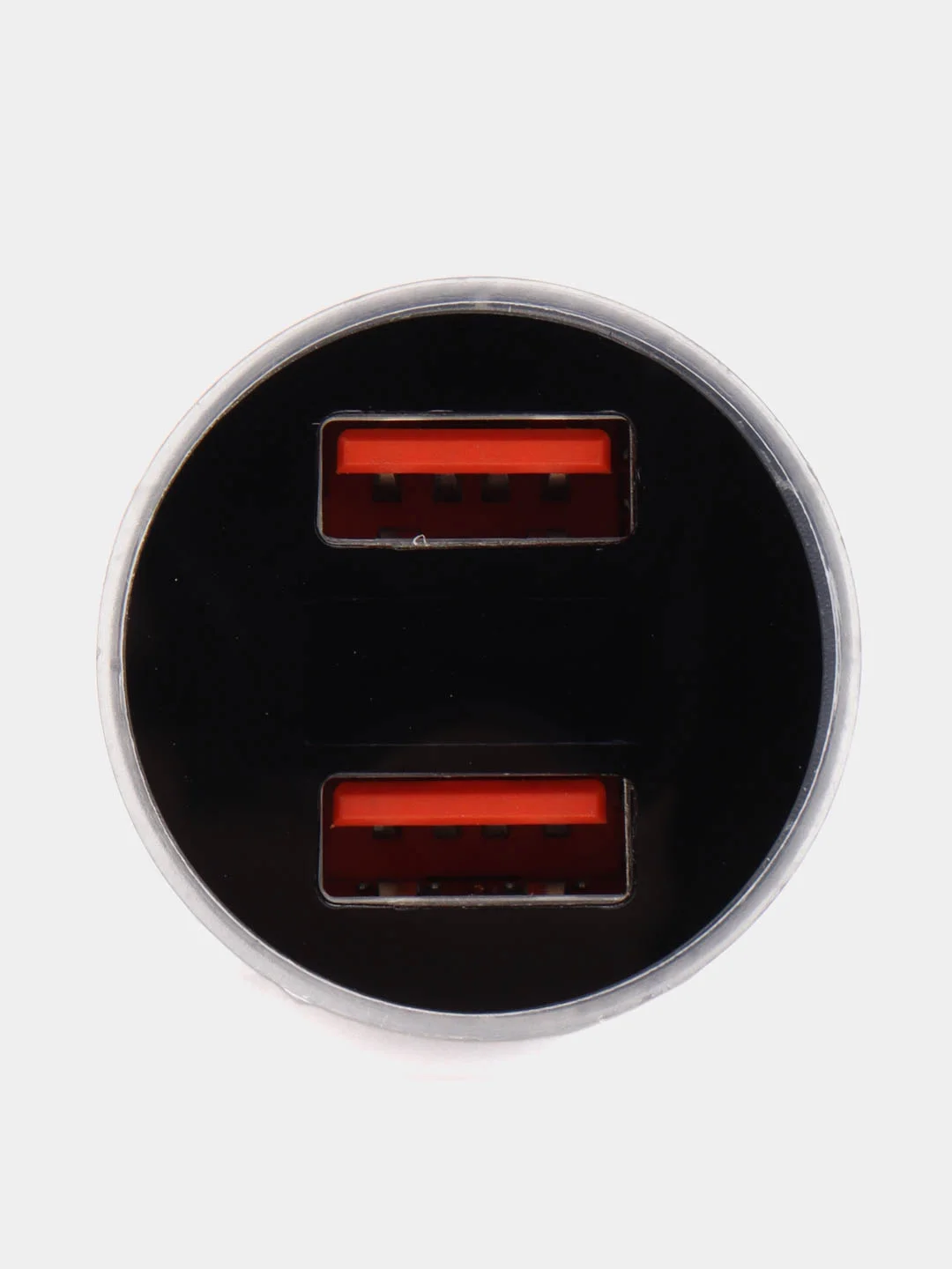 Серебряный автомобильное зарядное устройство 2*USB 2,0; 3,1 А
