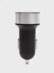Серебряный автомобильное зарядное устройство 2*USB 2,0; 3,1 А