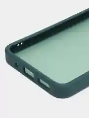 Зеленый чехол матовый для Xiaomi Redmi 12C, пластиковый, полупрозрачный, с глянцевой рамкой