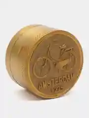 Золотой гриндер для измельчения табака, AMSTERDAM 40 мм