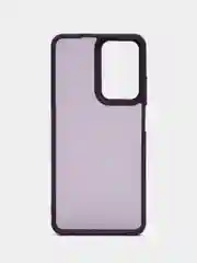 Пурпурный чехол матовый для Realme C55 / Реалми С55, пластиковый, полупрозрачный, с глянцевой рамкой