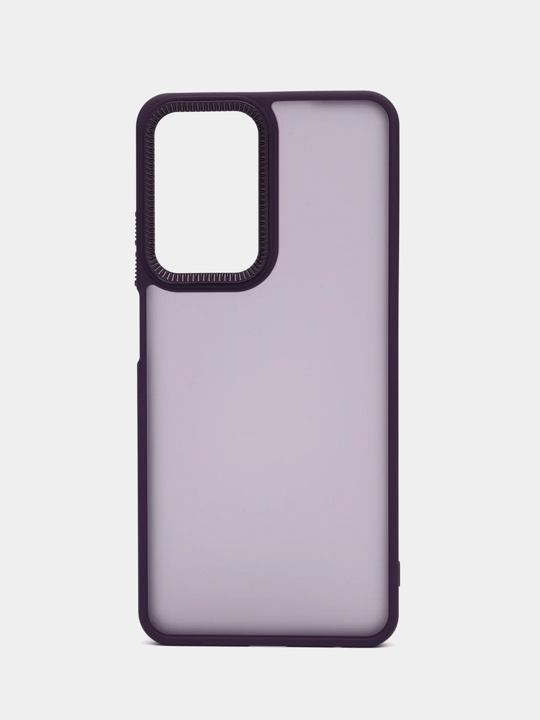 Пурпурный чехол матовый для Realme C55 / Реалми С55, пластиковый, полупрозрачный, с глянцевой рамкой