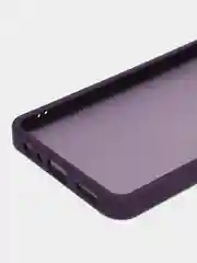 Пурпурный чехол матовый для Realme C55 / Реалми С55, пластиковый, полупрозрачный, с глянцевой рамкой