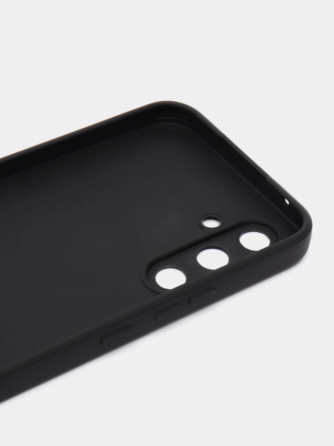Угольный чехол для Samsung Galaxy A54 / Самсунг Галакси А54, силиконовый, матовый, черный