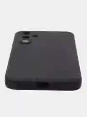 Угольный чехол для Samsung Galaxy A54 / Самсунг Галакси А54, силиконовый, матовый, черный