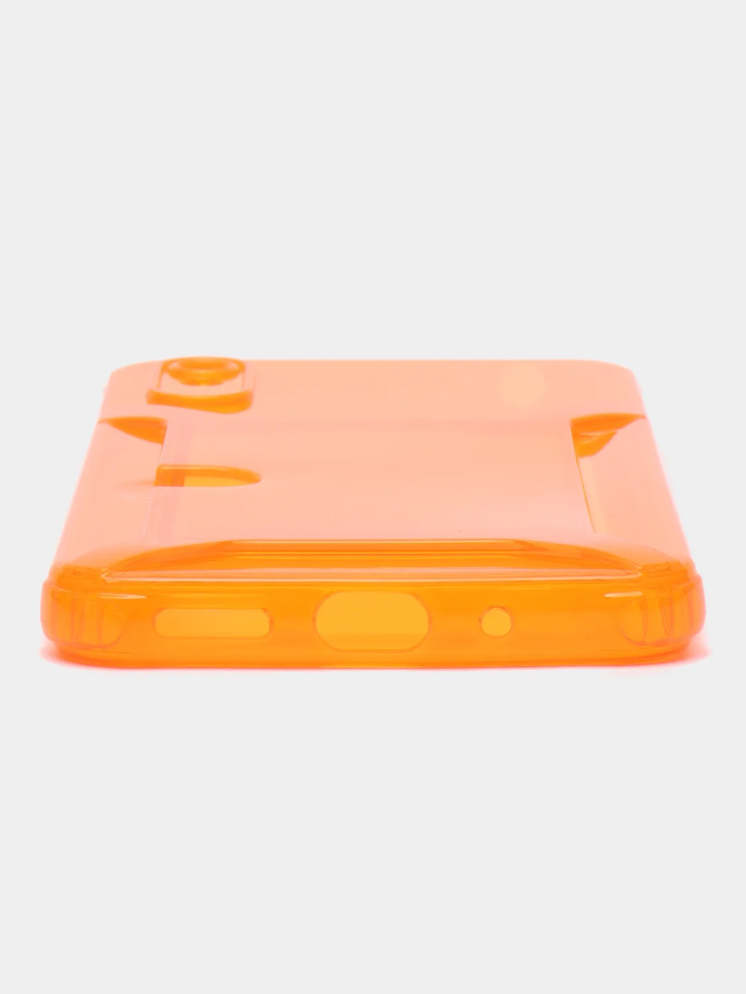 Оранжевый чехол с карманом для карт для Xiaomi Redmi 9A, прозрачный, Сяоми Редми 9А
