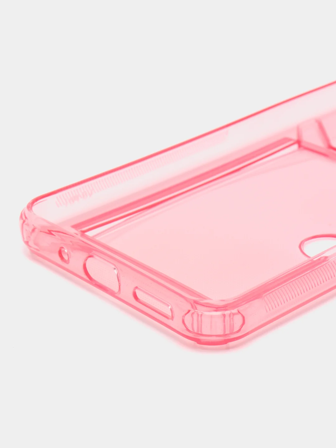 Розовый чехол с карманом для карт для Xiaomi Redmi 9A, прозрачный, Сяоми Редми 9А