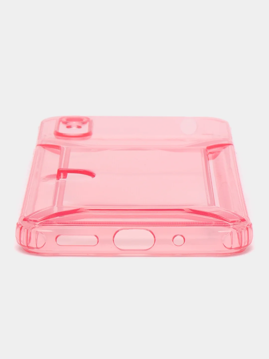 Розовый чехол с карманом для карт для Xiaomi Redmi 9A, прозрачный, Сяоми Редми 9А