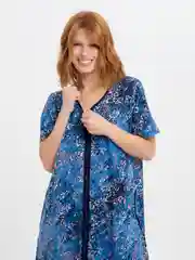 Синий халат женский домашний, Lilians
