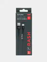 Кабель Exployd Lightning - USB, 2 А, 1 м, черный