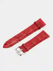 Белый ремешок для часов из экокожи черный, коричневый, белый, красный