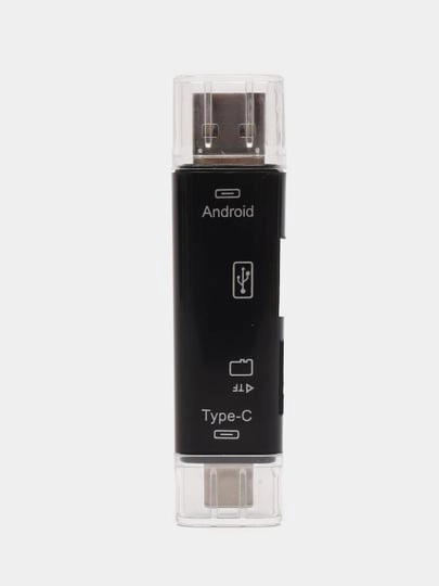 Картридер USB, TF, MicroSD, Type-C, переходник, адаптер для гаждетов