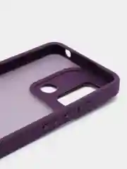 Пурпурный чехол матовый для Xiaomi Redmi 12C, пластиковый, полупрозрачный, с глянцевой рамкой