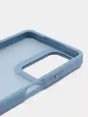 Небесно-голубой чехол матовый для Realme C55 / Реалми С55, пластиковый, полупрозрачный, с глянцевой рамкой