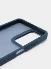Темно-синий чехол матовый для Realme C55 / Реалми С55, пластиковый, полупрозрачный, с глянцевой рамкой