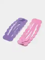 Фиолетовый заколки для волос клик-клак, набор 6 штук