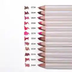 Карандаш для губ, матовый, 12 цветов