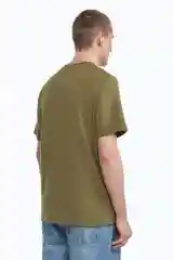 Хаки футболка мужская befree трикотаж