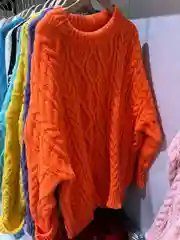 Свитер женский, вязанный, оверсайз