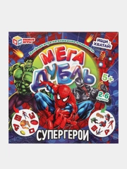 Игра настольная Умные игры "Мегадубль. Супергерои", с круглыми карточками