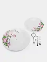 Розовый этажерка для фруктов, фруктовница