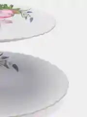 Розовый этажерка для фруктов, фруктовница