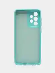 Бирюзовый чехол для телефона Samsung S22+, S23, A22, S20 FE, S21, с защитой камеры и бортами