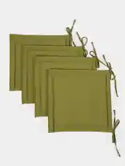 Подушка на стул с завязками Bio-Line, 40 х 40 см, 4 штуки
