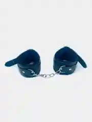 Черный мягкие наручники БДСМ