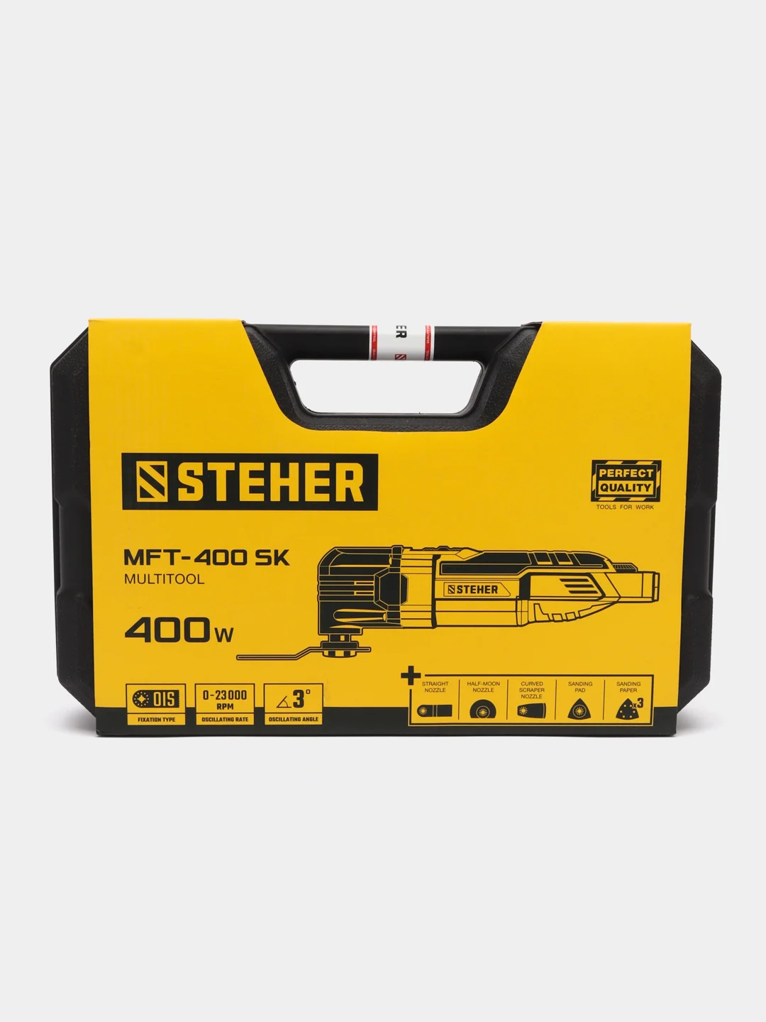 Реноватор STEHER 400 В, кейс, набор насадок MFT-400 SK
