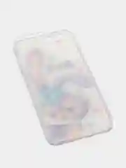 Сиреневый чехол Apple iPhone 6 / 6s, 7 / 8 / SE 2020 пластиковый с рисунком, со стразами Стрекоза