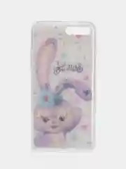 Сиреневый чехол Apple iPhone 6 / 6s, 7 / 8 / SE 2020 пластиковый с рисунком, со стразами Стрекоза