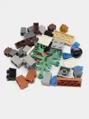 Конструктор блочный по мотивам игры Minecraft Майнкрафт, 70+ деталей, 4 вида, для мальчика