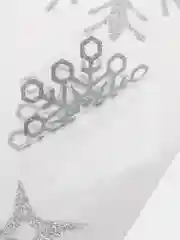 Белый наклейки на окно новогодние многоразовые, декор на новый год