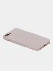 Бежевый меланж чехол силиконовый со стеклянной панелью для iPhone 7 Plus / iPhone 8 Plus