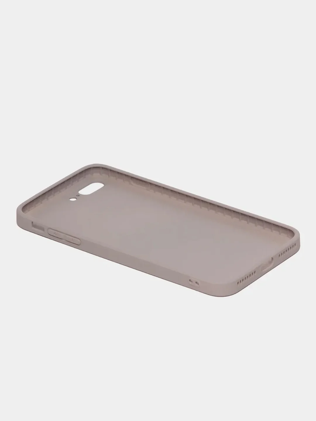 Бежевый меланж чехол силиконовый со стеклянной панелью для iPhone 7 Plus / iPhone 8 Plus