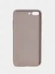 Бежевый меланж чехол силиконовый со стеклянной панелью для iPhone 7 Plus / iPhone 8 Plus