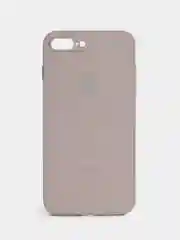 Бежевый меланж чехол силиконовый со стеклянной панелью для iPhone 7 Plus / iPhone 8 Plus
