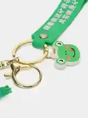 Зеленый брелок-подставка под телефон, силиконовый, для рюкзака и ключей