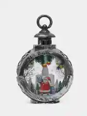 Серебряный фонарики светодиодные, новогодние