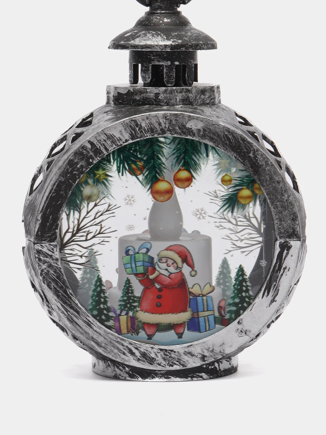 Серебряный фонарики светодиодные, новогодние