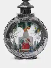 Серебряный фонарики светодиодные, новогодние