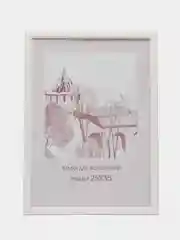 Белый фоторамка 25 х 35 сосна, С14