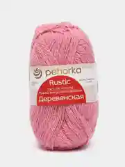 Розовый пряжа Пехорка "Деревенская", 100% шерсть, 100 г, 250 м