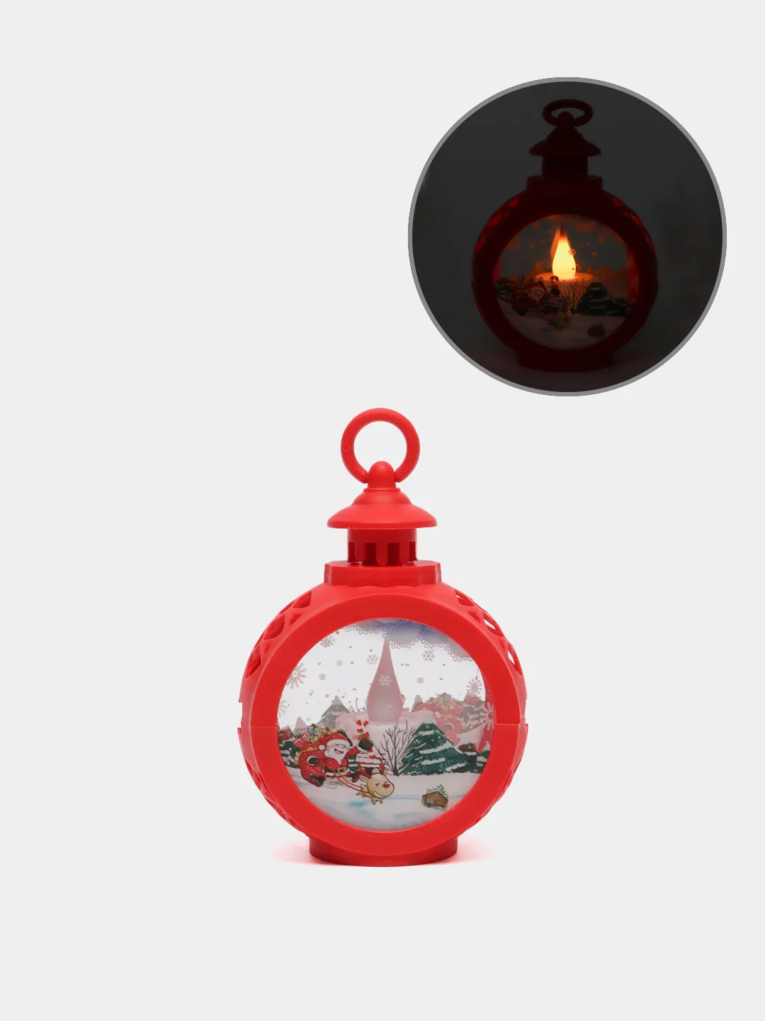 Красный фонарики светодиодные, новогодние