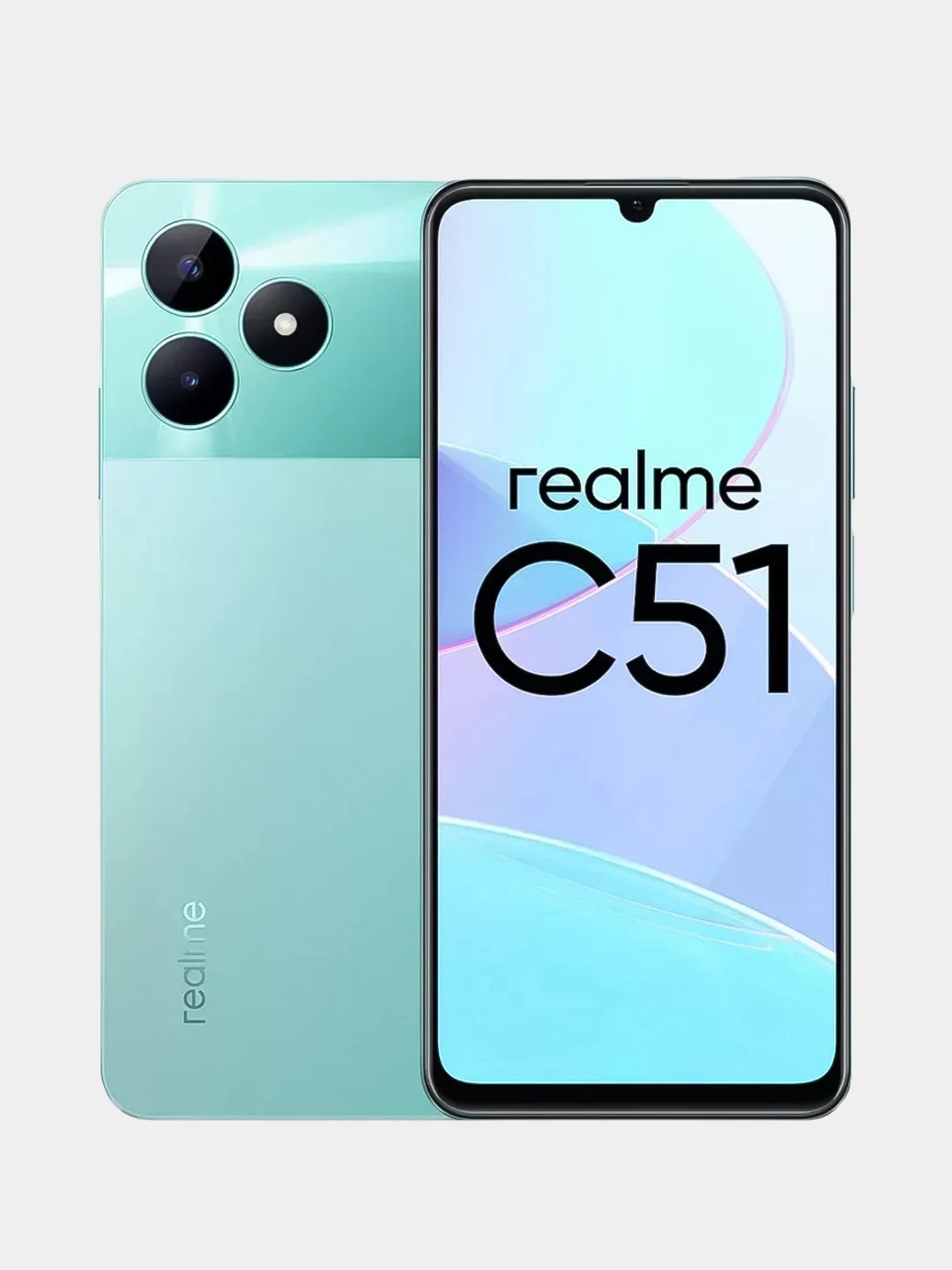Бирюзовый смартфон Realme C51, 4  / 128 Gb