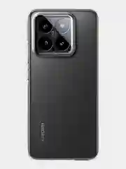 Прозрачный чехол для Xiaomi 14, Xiaomi 14 Pro, матовый / прозрачный, Broscorp силиконовый, с защитой камер
