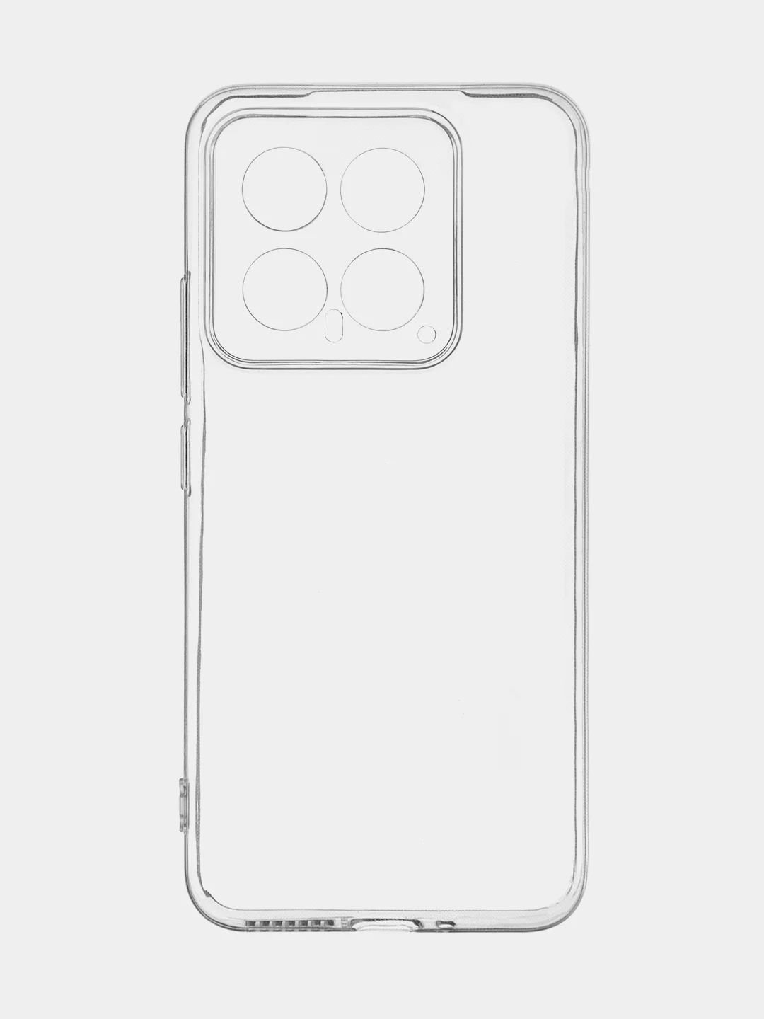Прозрачный чехол для Xiaomi 14, Xiaomi 14 Pro, матовый / прозрачный, Broscorp силиконовый, с защитой камер